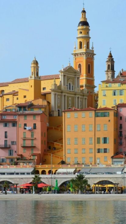 Panorama de Menton sur la Côte d'Azur